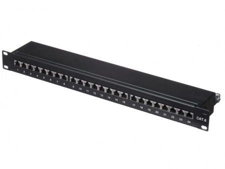 Патч-панель FTP, 19", 24 порта RJ45, cat.6, 1U, Dual Type, NETKO Expert CKC-0