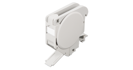 Корпус розетки NIKOMAX с креплением под DIN-рейку, 1 порт, серый-0