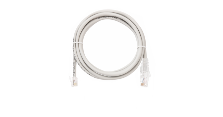 Шнур телефонный NIKOMAX U/UTP 2 пары, Кат.3, RJ11/6P4C-RJ45/8P8C, LSZH нг(А)-HFLTx, серый, 1м-0