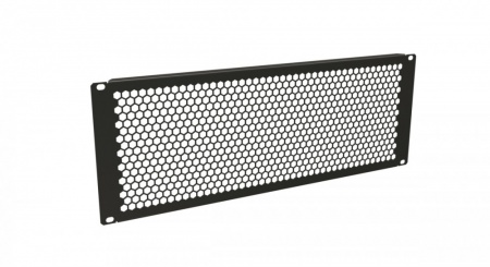 Фальшпанель в шкаф 19" 4U, перфорированная (RAL9005)-0