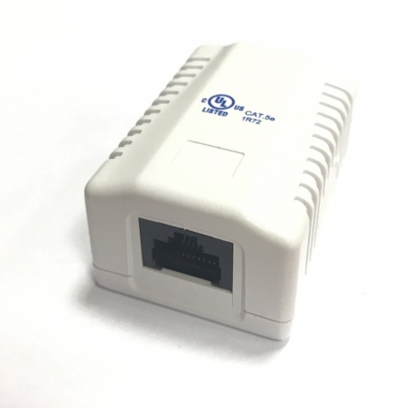 Розетка внешняя RJ-45 (8P8C), 1 порт, кат.5e-0