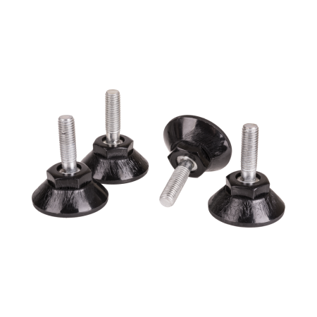 Опоры регулируемые TLK для напольных шкафов, стоек TRD, без поворотной основы, уп-ка 4шт. TLK-LT4-NT-0