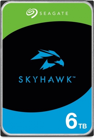 Жесткий диск SEAGATE ST6000VX008, 6TB, (SATA3-600) Skyhawk для видеонаблюдения-0