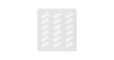 Заглушка проема вентиляторного блока TLK, сплошная, 300х327х1мм, RAL 7035-0