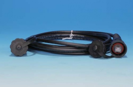 Промышленный патч-корд F/UTP, экранированный, IP67, категория 5e, с защитными крышками, 1 м, черный-0