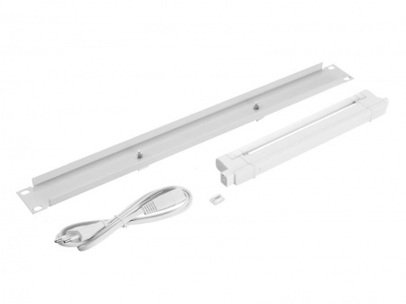 Лампа подсветки в шкаф 19", 1U, 6W, кабель 1,2 метра, серая-2