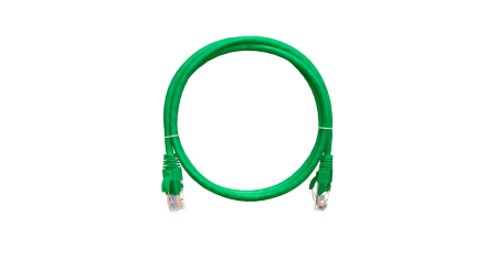 Коммутационный шнур NIKOMAX U/UTP 4 пары, Кат.5е, PVC нг(А), зеленый, 1,5м-0