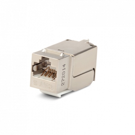 Вставка Keystone Jack RJ-45(8P8C), категория 6, экранир., 110 IDC, заделка с помощью NE-TOOL, белая-0