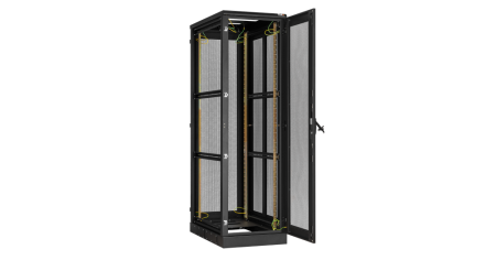 Напольный шкаф Classic 19",24U,перфорированные двери и боковые стенки,600х1280х1000,RAL9005-1