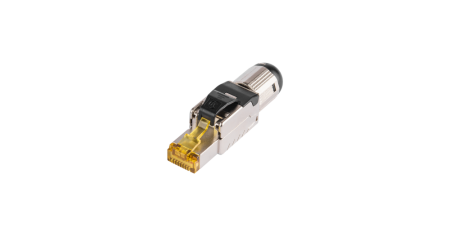 Коннектор RJ45 NIKOMAX, Кат.8, самозажимной, полный экран, металлик-0