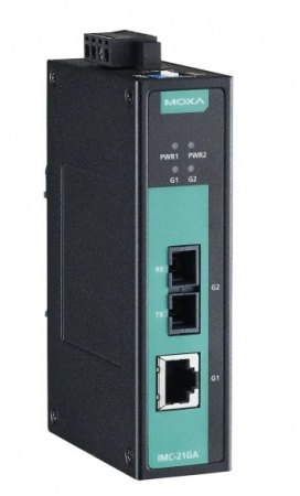 Промышленный медиаконвертер MOXA IMC-21GA-LX-SC-T-2
