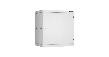 Настенный разборный шкаф Classic 19",12U,металл.дверь,600х636х450мм,2 пары монтажных направл,RAL7035-0