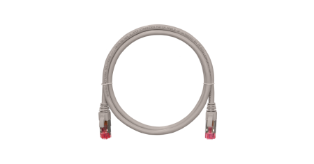Коммутационный шнур NIKOMAX S/FTP 4 пары, Кат.6a, LSZH нг(А)-HFLTx, серый, 1,5м-0