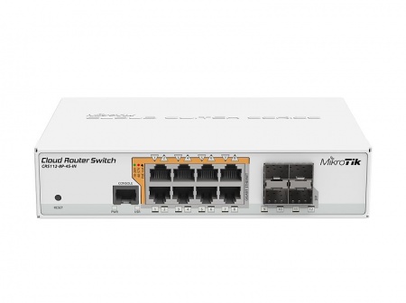 Коммутатор MikroTik CRS112-8P-4S-IN-0