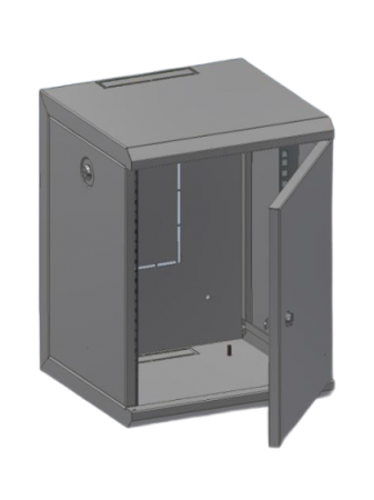 Шкаф телекоммуникационный распределительный ШТР-Н-12U-3.2х3-10", дверь стекло-0