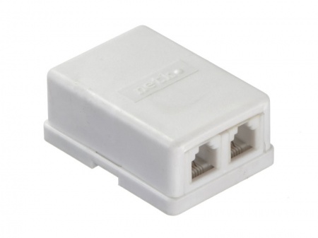 Розетка внешняя RJ-12 (6P6C), 2 порта-0
