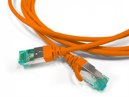 Патч-корд S/FTP, экранированный, Cat.6a (100% Fluke Component Tested), 30AWG, LSZH, 5 м, оранжевый-0