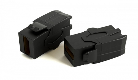 Вставка формата Keystone Jack с проходным адаптером HDMI 2.0 (Type A), 90 градусов, ROHS, черная-0