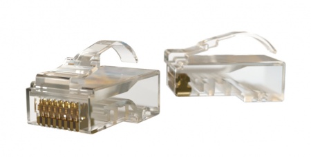 Коннектор RJ-45, Кат.5e, язычок Arch, для одножильного и многожильного кабеля-0