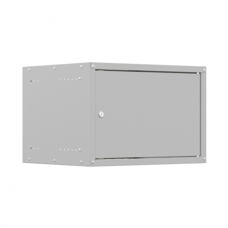 19'' Настенный шкаф NTSS LIME 6U 550×600×370 мм, металлическая дверь, стенки не съемные, RAL 7035-2
