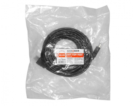 Шнур аудио-видео HDMI-HDMI 1.4 цвет: золото (10м) NETKO Optima-2