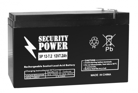 Аккумуляторная батарея Security Power SP 12-7,2 F2 12V/7.2Ah-0