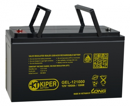 Аккумуляторная батарея гелевая Kiper GEL-121000 12V/100Ah-1