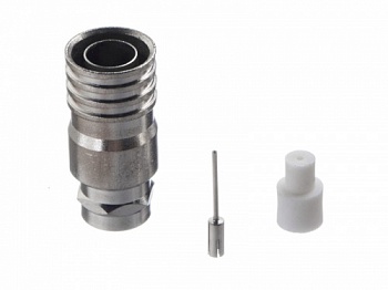 Штекер F (гайка) на RG-11 (медь), с разборным пином, обжимной 50 шт, NETKO Optima_1