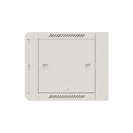 19" настенный шкаф "ПРЕМИУМ" 6U 600х600мм, передняя дверь стекло, задняя дверь металл, RAL 7035-2