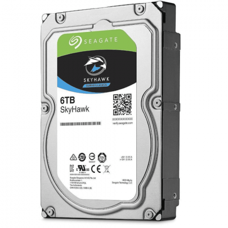 Жесткий диск SEAGATE ST6000VX001, 6TB, (SATA3-600) Skyhawk для видеонаблюдения-0