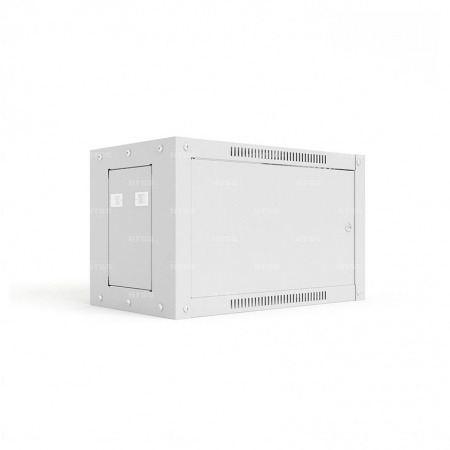19'' Настенный шкаф NTSS СТАНДАРТ 9U 600×600×500 мм, металлическая дверь, стенки съемные, RAL 7035-5