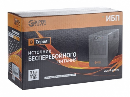 Источник бесперебойного питания Kiper Power B1200 USB (1200ВА/720Вт), 4шт. евро розетки, управление -1