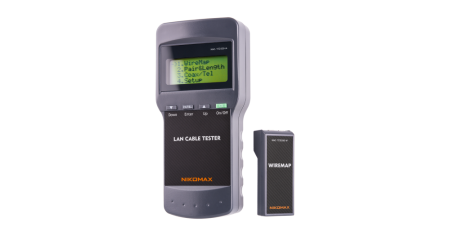 Кабельный тестер NIKOMAX с LCD дисплеем, UTP/STP, RJ45, с функцией измерения длины-0