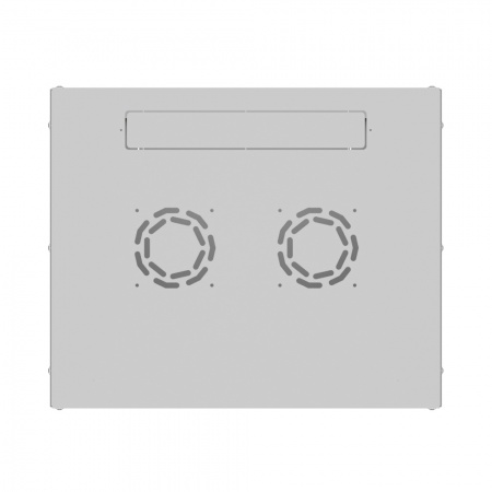 19'' Настенный шкаф NTSS LIME 6U 550×600×370 мм, стеклянная дверь, стенки не съемные, RAL 7035-4