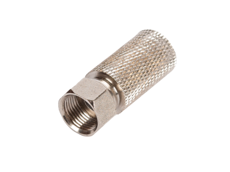 Коннектор NETLAN F-типа для коаксиальных кабелей RG11, без пина, накручивающий, металлик-0