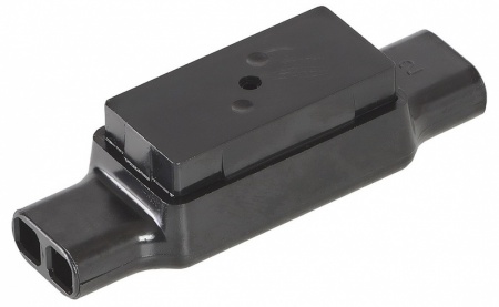 Соединитель однопарный, черный, 0,9-1,3мм (диаметр изоляции до 4,4мм)-0