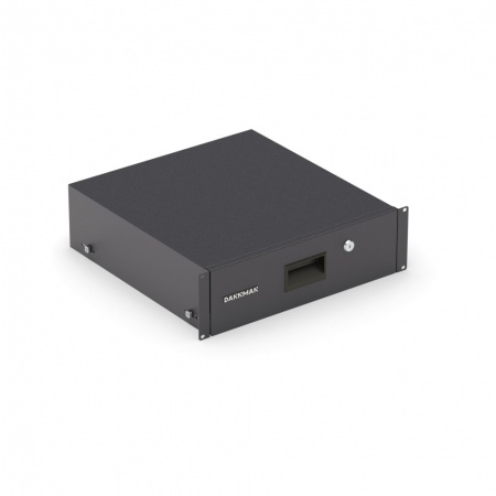 Полка (ящик) для документов DANNMAN DFD-3U-460-RAL9005, 3U, глубина 460 мм, черный-0