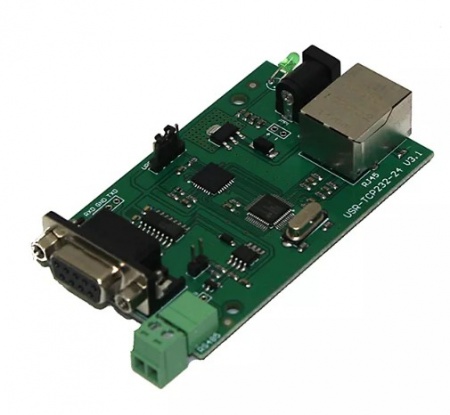 Конвертер интерфейсов RS485-Ethernet, без БП-1